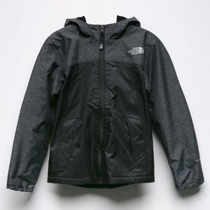 North Face Girls’ Warm Storm Jacket • Size: YM • Color: Charcoal Grey/ Black